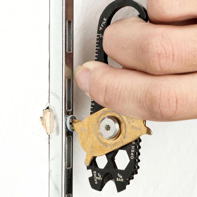 20-in-1 Multi-functional Keychain Tool